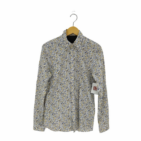 ザラ ZARA BD L/S シャツ 花 総柄 メンズ import:S