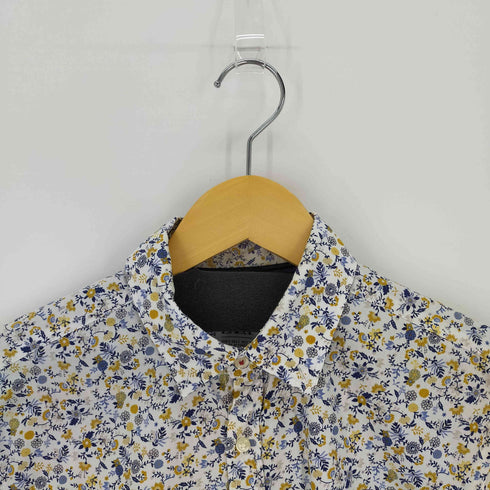 ザラ ZARA BD L/S シャツ 花 総柄 メンズ import:S