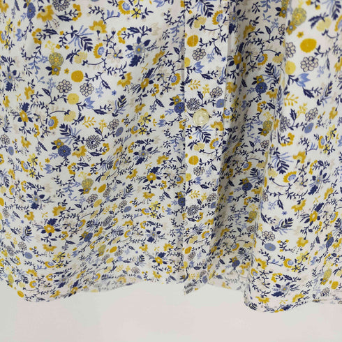 ザラ ZARA BD L/S シャツ 花 総柄 メンズ import:S