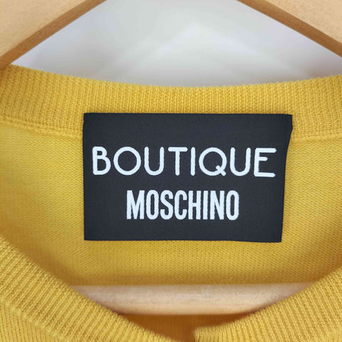 ブティックモスキーノ BOUTIQUE MOSCHINO パールボタンニットカーディガン レディース