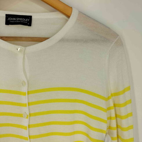 ジョンスメドレー JOHN SMEDLEY ボーダーカーディガン レディース import:S