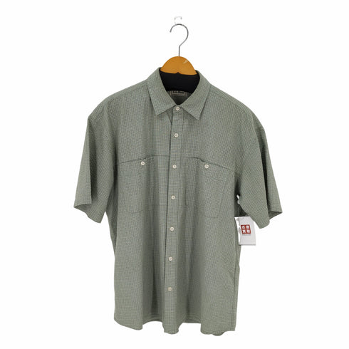 エルエルビーン L.L.Bean 80-90s 両胸ポケット シアサッカーS/Sチェックシャツ メンズ L