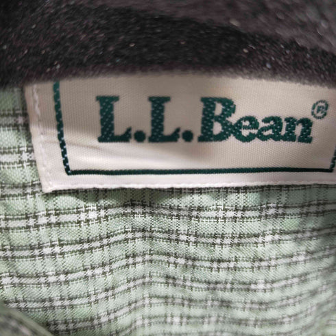 エルエルビーン L.L.Bean 80-90s 両胸ポケット シアサッカーS/Sチェックシャツ メンズ L