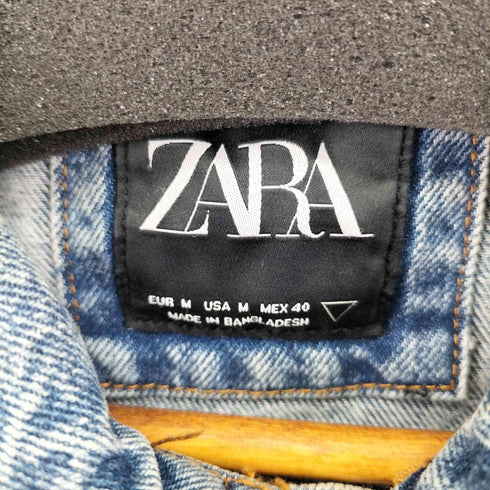 ザラ ZARA デニムトラッカージャケット メンズ M
