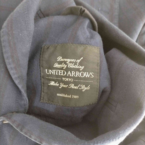 ユナイテッドアローズ UNITED ARROWS 2B ストライプ テーラードジャケット メンズ