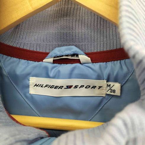 ヒルフィガー スポーツ HILFIGER SPORT 00S ワンポイント ロゴ 刺繍 ダウンベスト ジャケット メンズ import:M