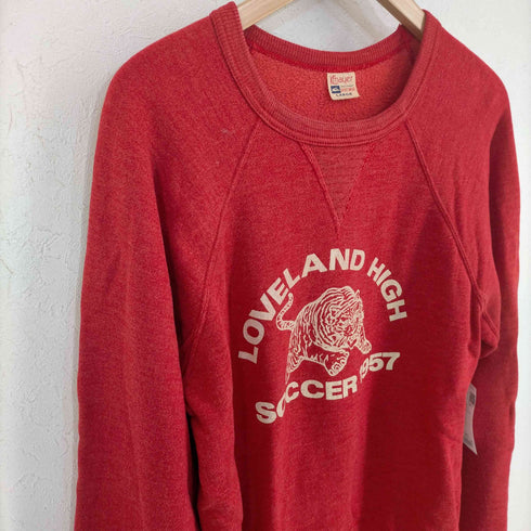 クリフメイヤー KRIFF MAYER LOVELAND HIGH SOCCER 1957 前V ラグランスウェット メンズ import:L