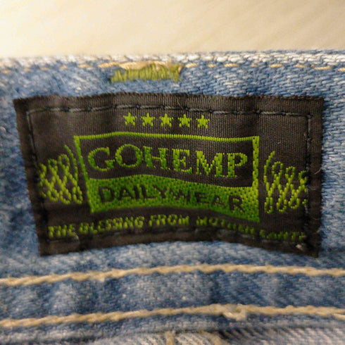ゴーヘンプ GOHEMP シンチバッグ デニムベイカーパンツ メンズ