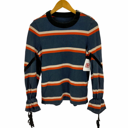 サカイ Sacai サイドジップボーダーカットソー レディース JPN:2