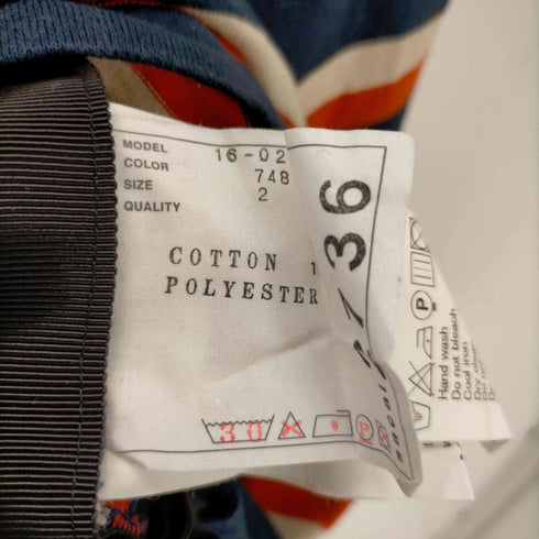 サカイ Sacai サイドジップボーダーカットソー レディース JPN:2