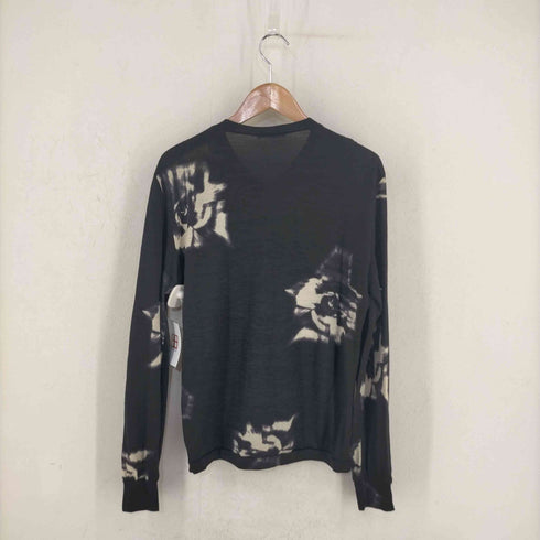 コスチュームナショナルオム CoSTUME NATIONAL HOMME イタリア製 ウール 総柄 VネックTシャツ メンズ