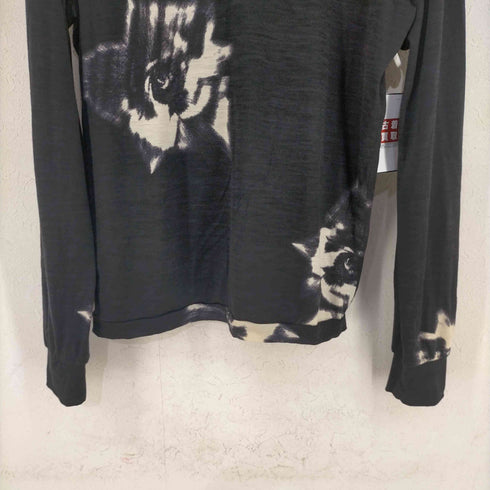 コスチュームナショナルオム CoSTUME NATIONAL HOMME イタリア製 ウール 総柄 VネックTシャツ メンズ