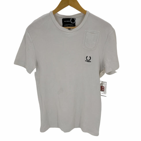 ラフシモンズ RAF SIMONS ワッペン ポケットデザイン クルーネックTシャツ メンズ UK:36