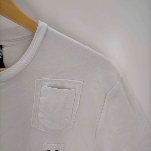 ラフシモンズ RAF SIMONS ワッペン ポケットデザイン クルーネックTシャツ メンズ UK:36