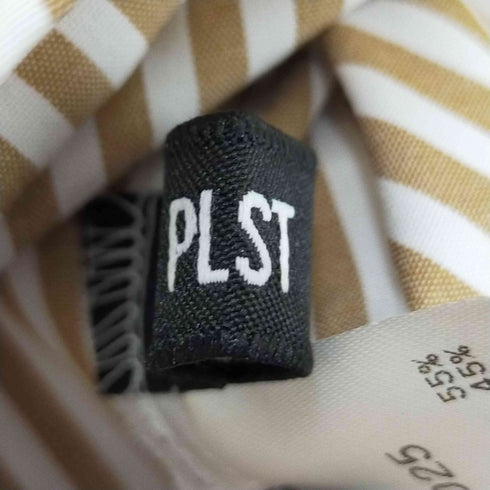 プラステ PLST パールボタンペプラムシャツ レディース M