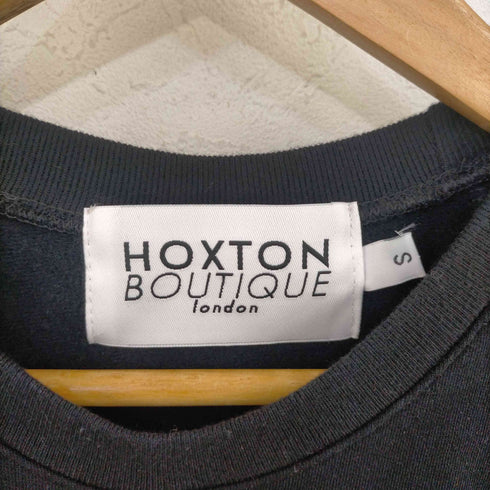 HOXTON BOUTIQUE イングランド製 スパンコール刺繍 クルーネックスウェット レディース