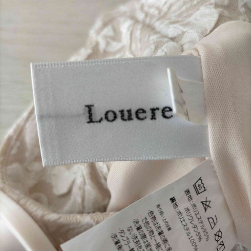 ルエレ Louere ジャガードハイウエストスリットIラインスカート レディース