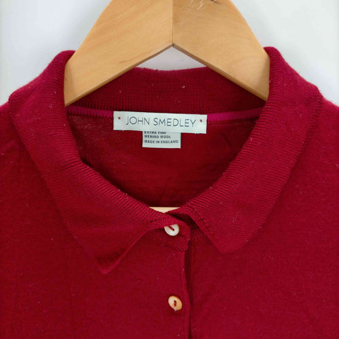 ジョンスメドレー JOHN SMEDLEY England製 ウールシャツ レディース JPN:S