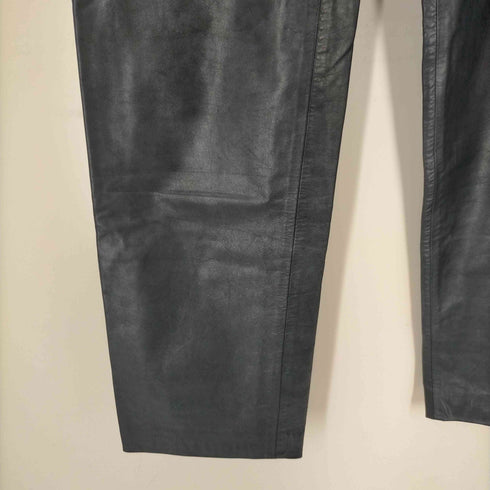 イッセイミヤケ ISSEY MIYAKE レザーストレートパンツ メンズ JPN:3