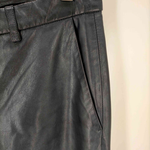 イッセイミヤケ ISSEY MIYAKE レザーストレートパンツ メンズ JPN:3