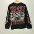 ジャンキーパラダイス JKPD 00s Y2K 両面プリント スカルロングスリーブTシャツ 長袖Tシャツ 袖ファイヤー メンズ M