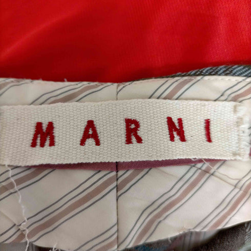 マルニ MARNI センタープレスウールスラックス レディース 40