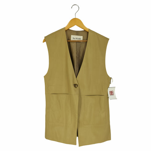 レイビームス Ray BEAMS Faux Leather Vest フェイクレザーベスト レディース