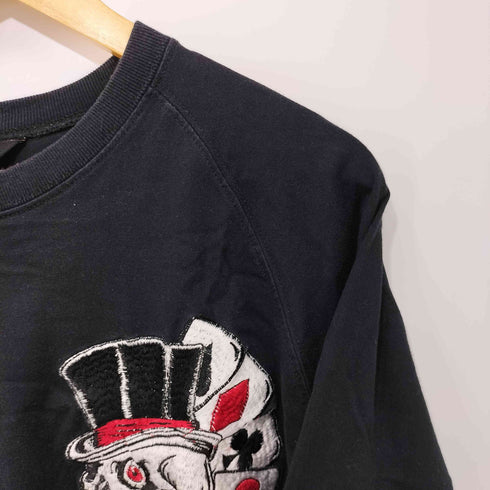バックストリートクローラー BACK STREET CRAWLER 00s Y2K 両面スカル刺繍 長袖Tシャツ メンズ M
