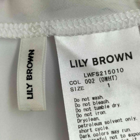 リリーブラウン Lily Brown ニュアンス柄プリーツスカート レディース JPN:1