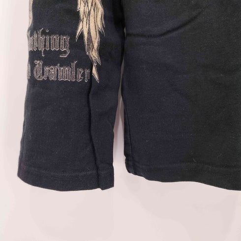 バックストリートクローラー BACK STREET CRAWLER 00s Y2K デビルスカルプリント長袖Tシャツ メンズ L