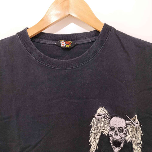 バックストリートクローラー BACK STREET CRAWLER 00s Y2K デビルスカルプリント長袖Tシャツ メンズ L