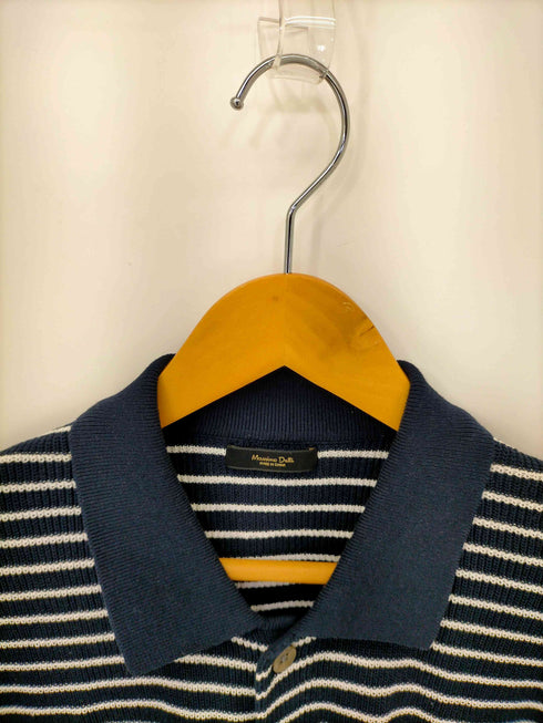 マッシモデュッティ Massimo Dutti ボーダーニットシャツ メンズ import:M