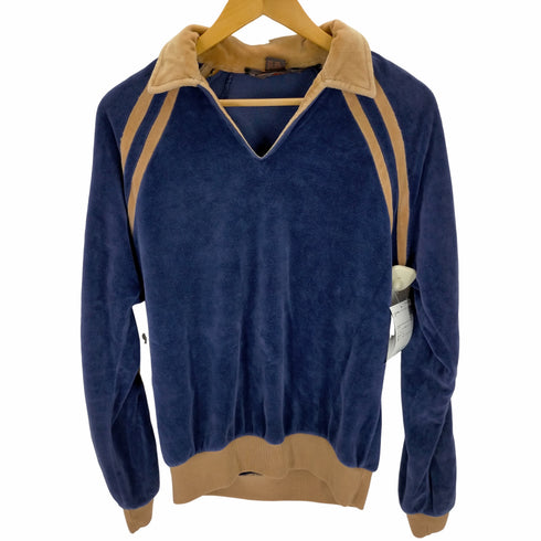 HUKAPOO 90s Velours 2tone Skipper Pullover メンズ import:M