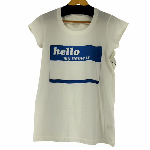 hello my name is プリントUネックTシャツ レディース JPN:M