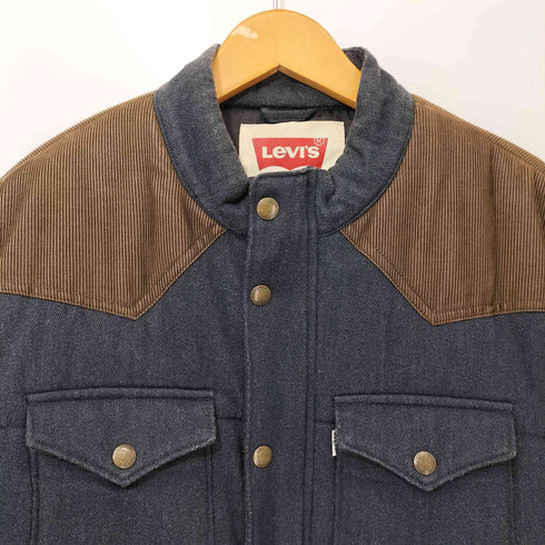 リーバイス Levis コーデュロイ切替 ウエスタン中綿ジャケット 白タブ メンズ M