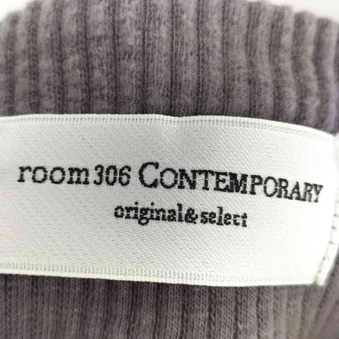 ルーム サンマルロク コンテンポラリー room 306 CONTEMPORARY リブライン フレンチスリーブトップ レディース FREE