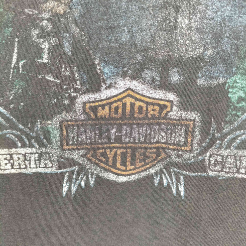 ハーレーダヴィットソン HARLEY DAVIDSON 両面プリント クルーネックTシャツ メンズ