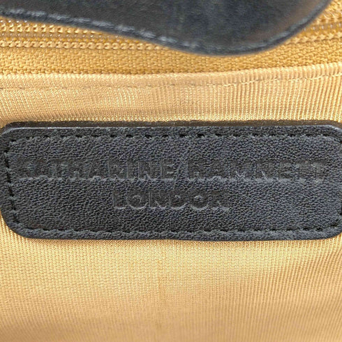 キャサリンハムネットロンドン KATHARINE HAMNETT LONDON ストラップ付 レザートートバッグ メンズ