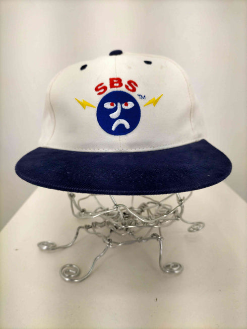 90S ©1995コピーライト入り SBS 企業ロゴ刺繍 6パネルキャップ メンズ