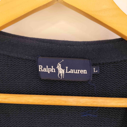 ラルフローレン RALPH LAUREN ポニー刺繍 コットンニットカーディガン メンズ import:L