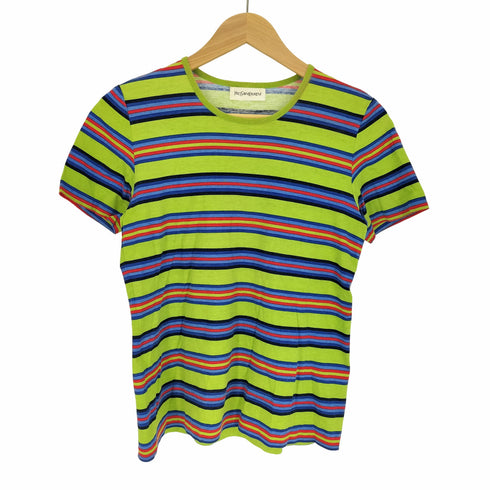 イヴサンローラン Yves Saint Laurent マルチボーダー S/S カットソー レディース import:M