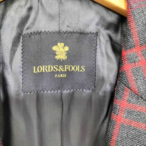ロードアンドフールズ LORDS & FOOLS 2B チェックテーラードジャケット メンズ 50