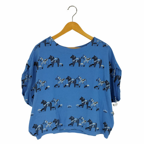 マーブルシュッド Marble Sud EMB ダーラナホース ヒラメtee ドルマンTシャツ レディース