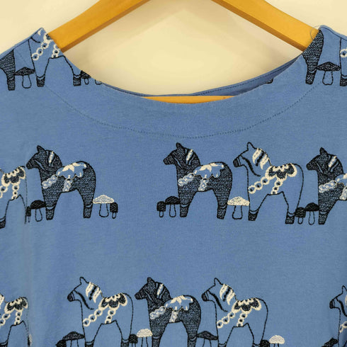 マーブルシュッド Marble Sud EMB ダーラナホース ヒラメtee ドルマンTシャツ レディース