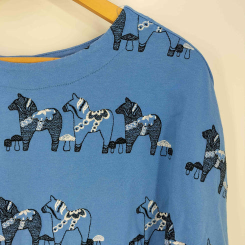 マーブルシュッド Marble Sud EMB ダーラナホース ヒラメtee ドルマンTシャツ レディース