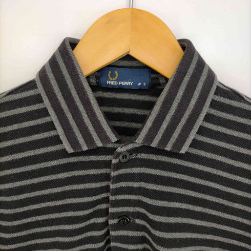 フレッドペリー FRED PERRY ロゴ刺繍 ボーダーポロシャツ メンズ JPN:S