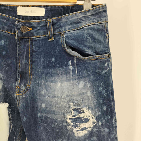 Jan-Rob HAND MADE MANY POCKET DAMAGE CRASHED DENIM PANTS ハンドメイド ダメージ ペイント パッチワーク デニム パンツ ドリル メンズ