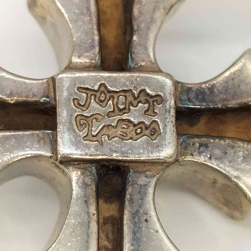 joint taboo SV925刻印 石付き 十字架ペンダントトップ メンズ