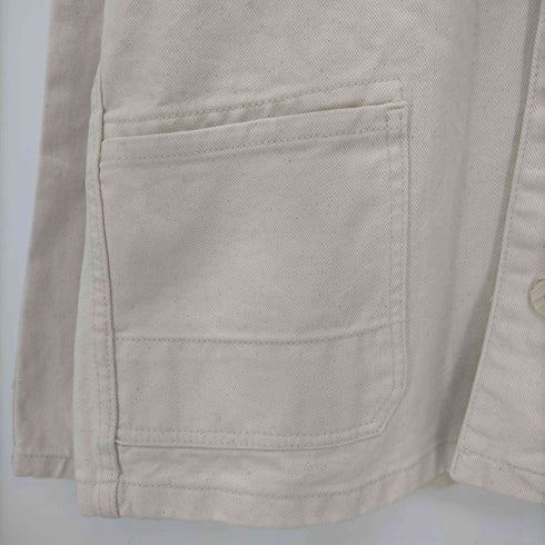 ザラ ZARA POCKET OVERSHIRT ノーカラー ポケットオーバーシャツ レディース import:XS