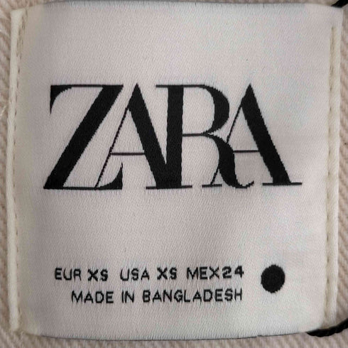 ザラ ZARA POCKET OVERSHIRT ノーカラー ポケットオーバーシャツ レディース import:XS